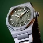 The Girard-Perregaux Laureato 38 Sage Green and Midnight Blue