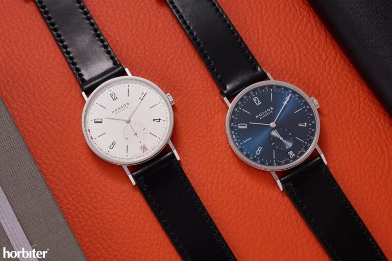 The Nomos Glashütte Tangente 2date watches hands-on