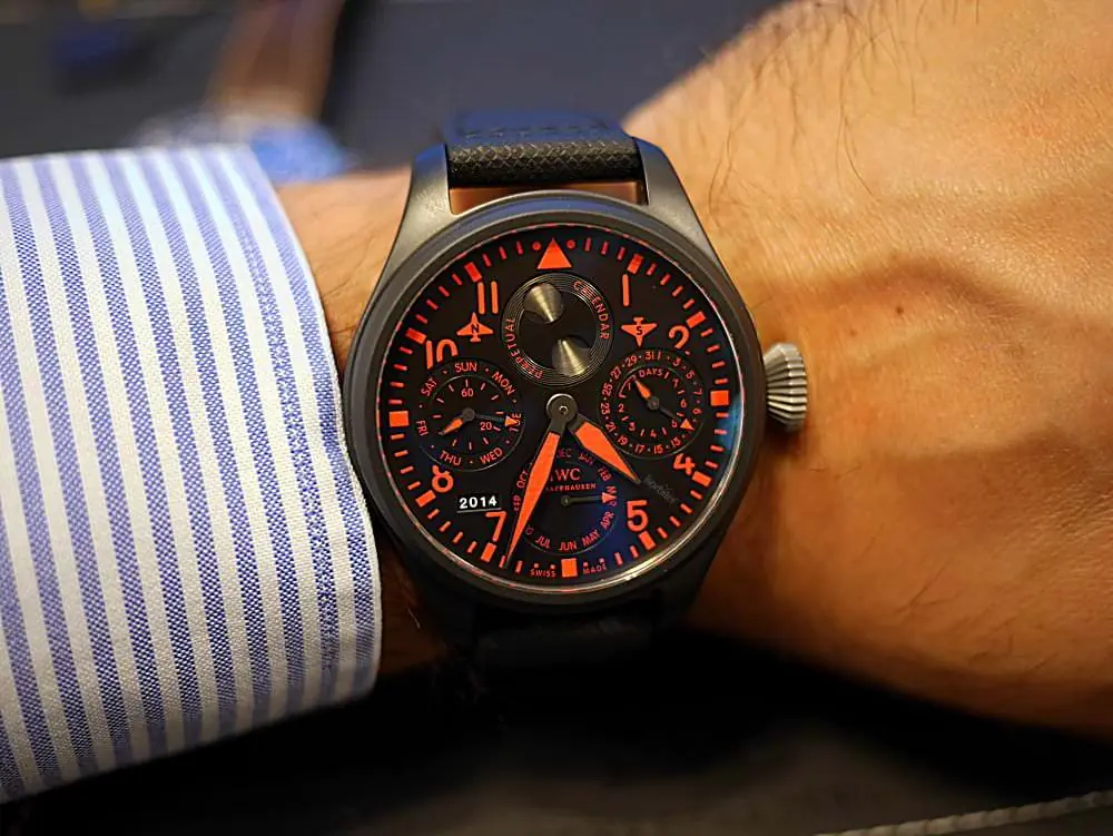 IWC Big Pilots Watch Perpetual Calendar Top Gun boutique edition