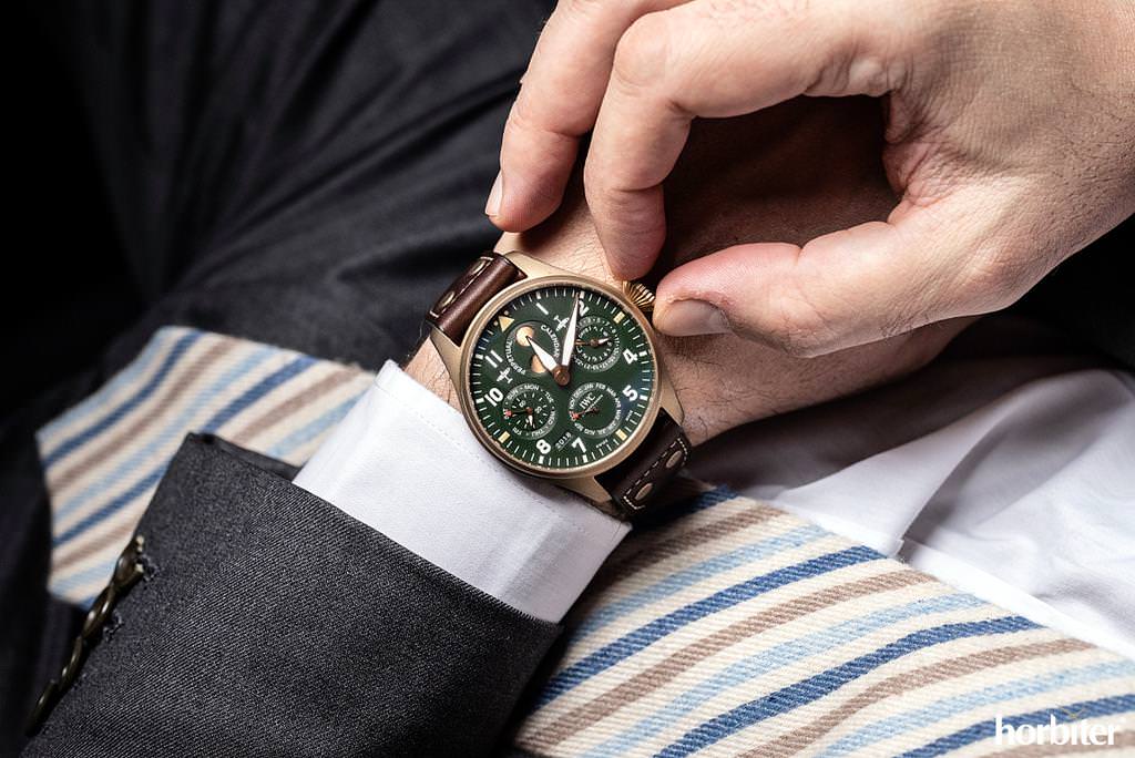 iwc big pilots watch perpetual calendar spitfire iw503601 cinque