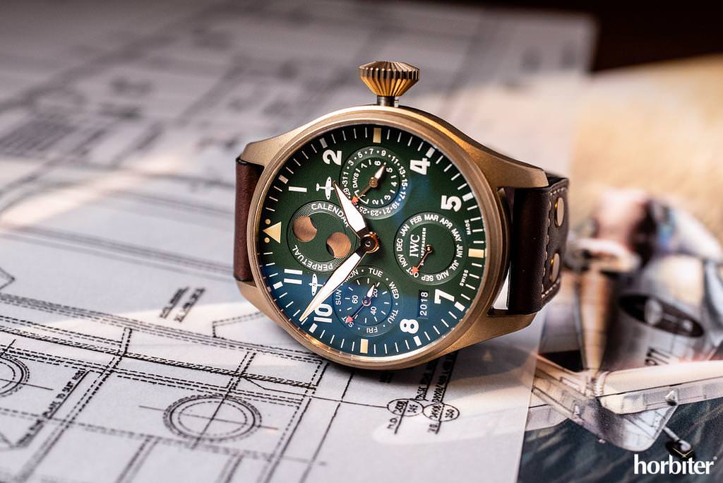 iwc big pilots watch perpetual calendar spitfire iw503601 due