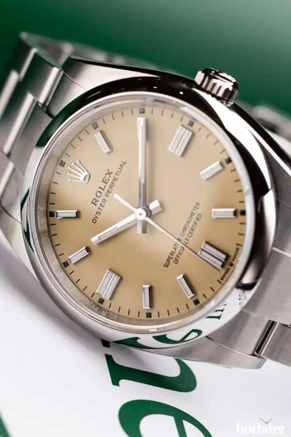 rolex oyster perpetual 36 ref 126000 beige 1