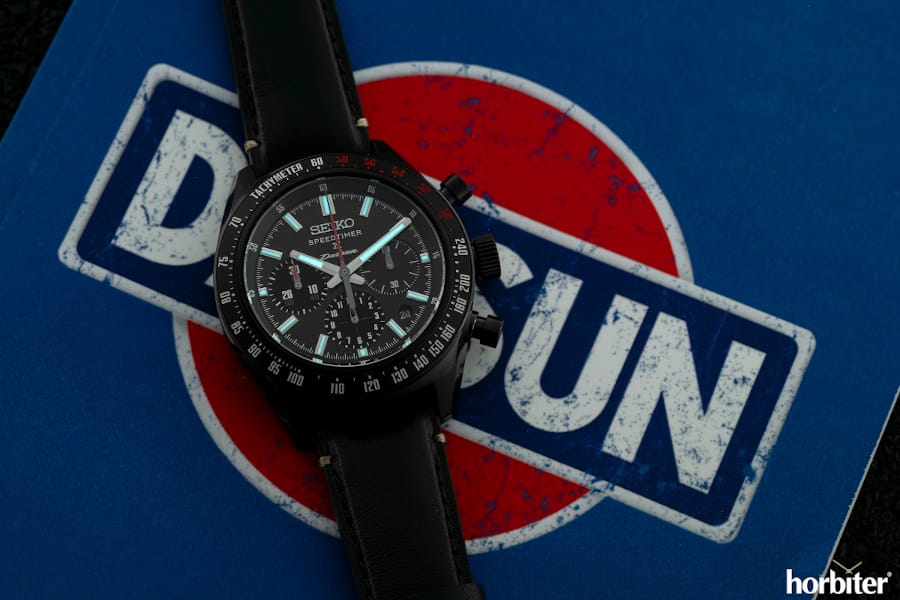seiko datsun 240z speedtimer automatic chronograph SRQ057J1 tre