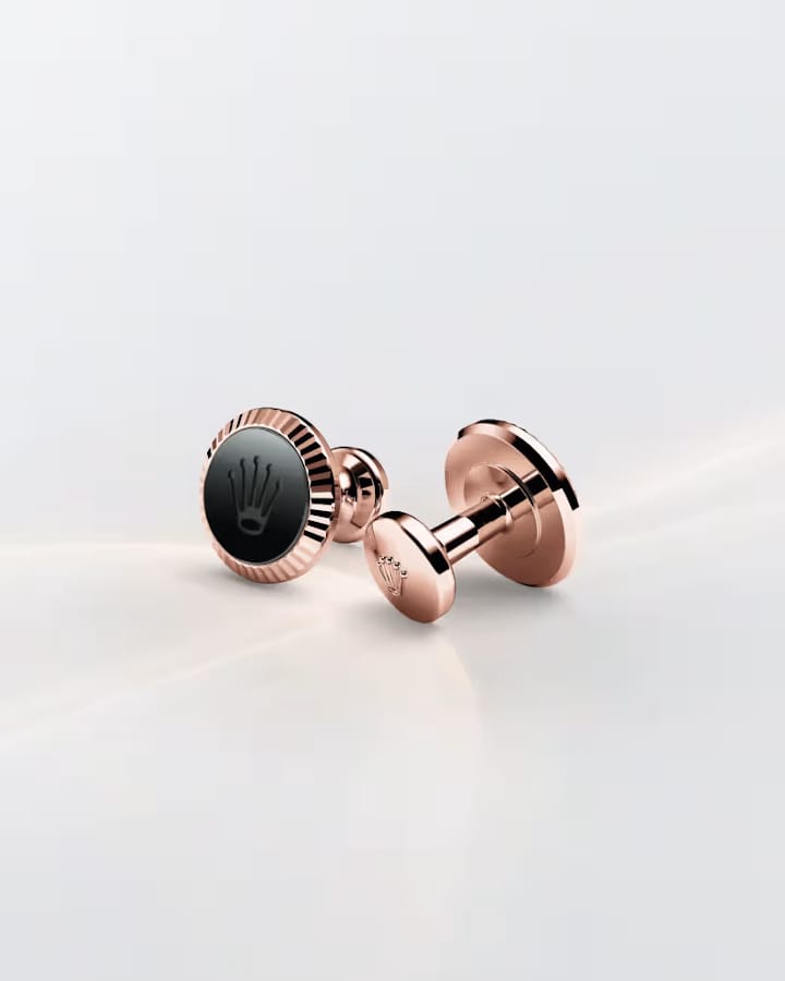 rolex fluted cufflinks