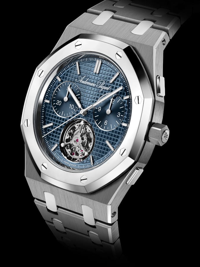 Audemars Piguet Royal Oak Jumbo Extra-Thin Self-winding Flying Tourbillon Chronograph RD#5 due
