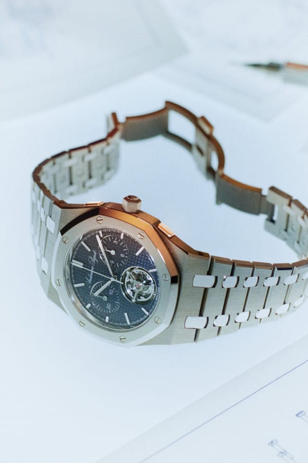Audemars Piguet Royal Oak Jumbo Extra-Thin Self-winding Flying Tourbillon Chronograph RD#5 quattro