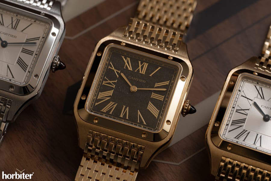 cartier santos dumont oro ossidiana bracciale maglia
