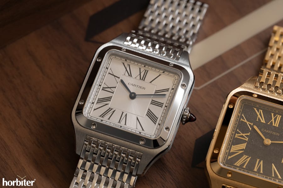 cartier santos dumont platino bracciale maglia