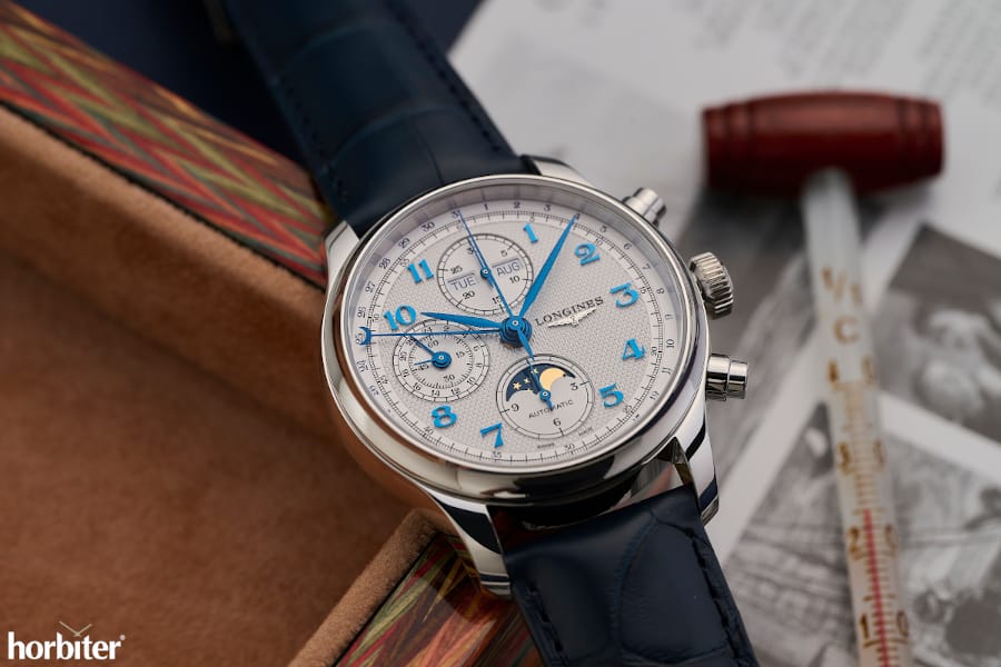 longines master collection moonphase chronograph