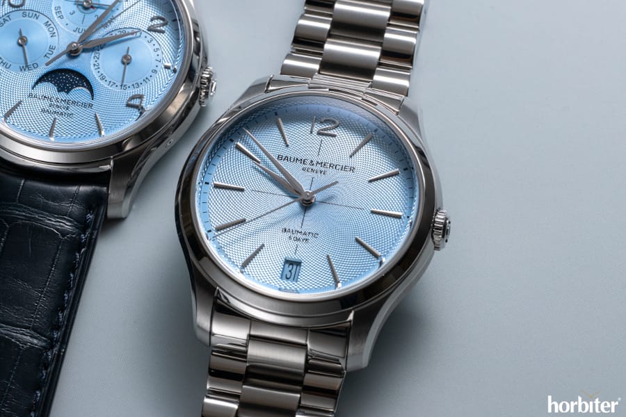 baume mercier clifton baumatic ice blue M0A10870