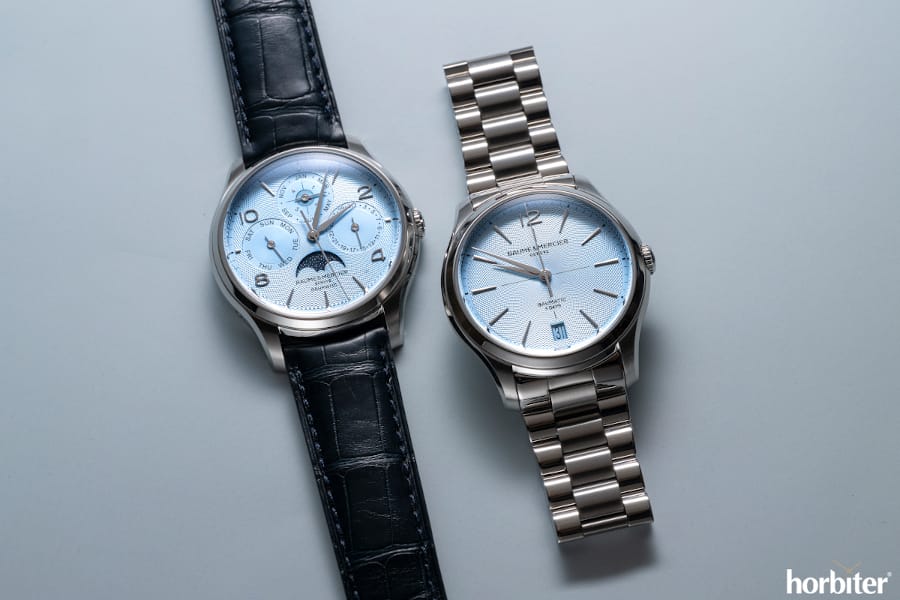 baume mercier clifton baumatic ice blue