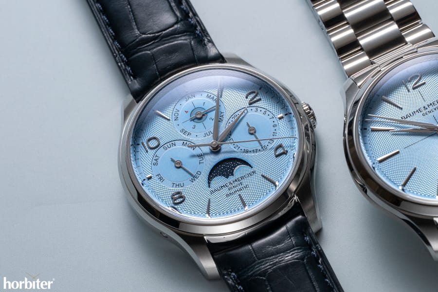 baume mercier clifton baumatic perpetual calendar ice blue M0A10872