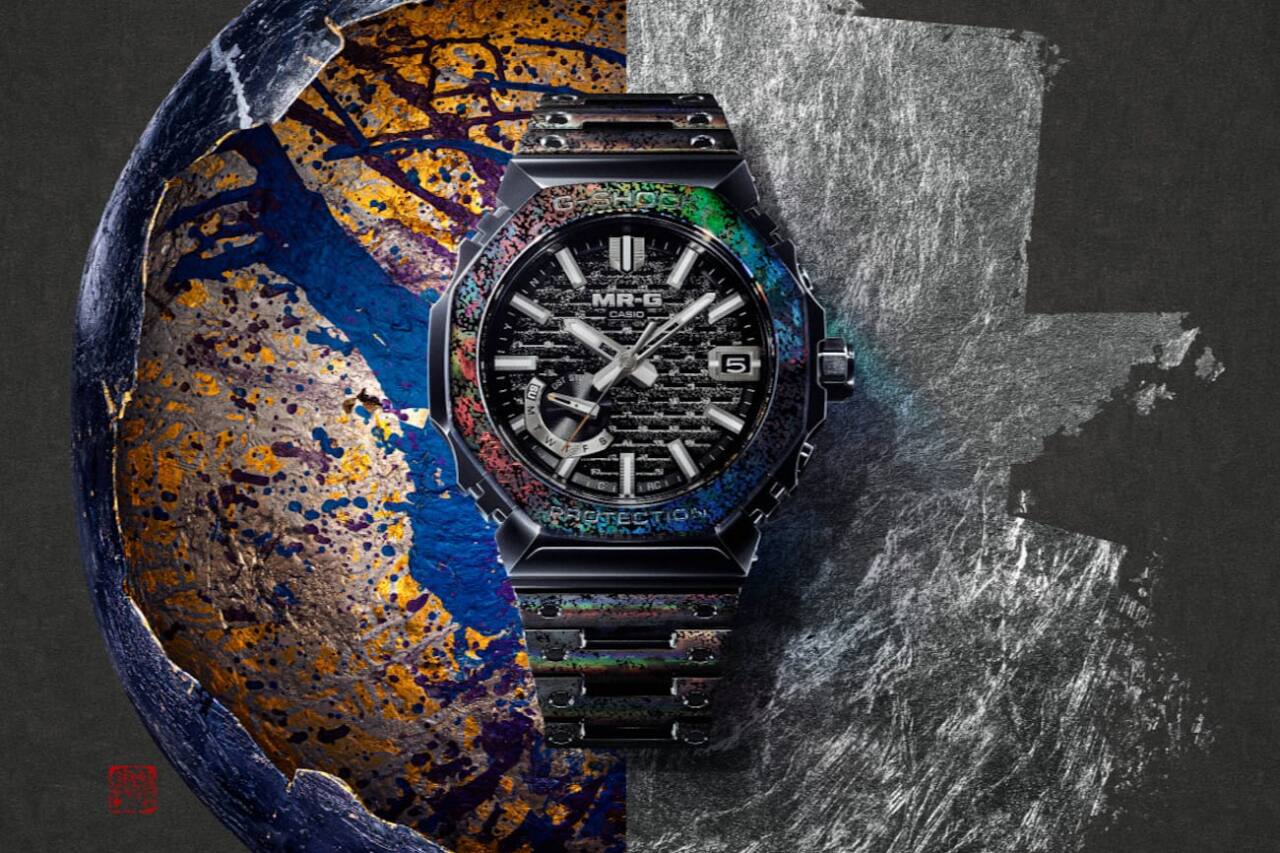 G-SHOCK MRG-B2100HR: platino e Structural Color per MR-G